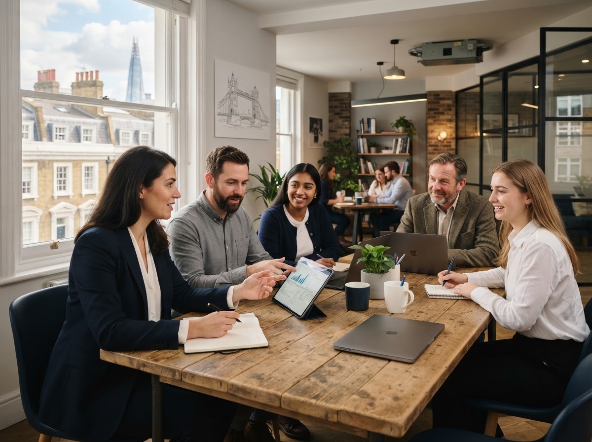 BTC Luroton data analysts reviewing predictive market models